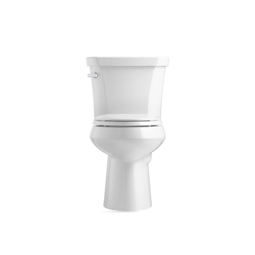 White Ceramic Single Flush Toilet Tank with Left-Hand Lever