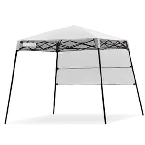 Adjustable Portable 7 ft. x 7 ft. White Pop-Up Canopy Tent Shelter