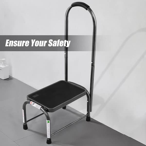 Reach 1 ft. Non Slip Heavy Duty Iron Step Stool (7 ft.) 330 lb. Load Capacity