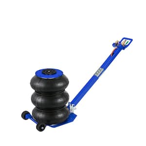 6600 lbs. Load Air Bag Jack Fast Lift Up to 15.75 in. with Adjustable Handle for Cars, Blue