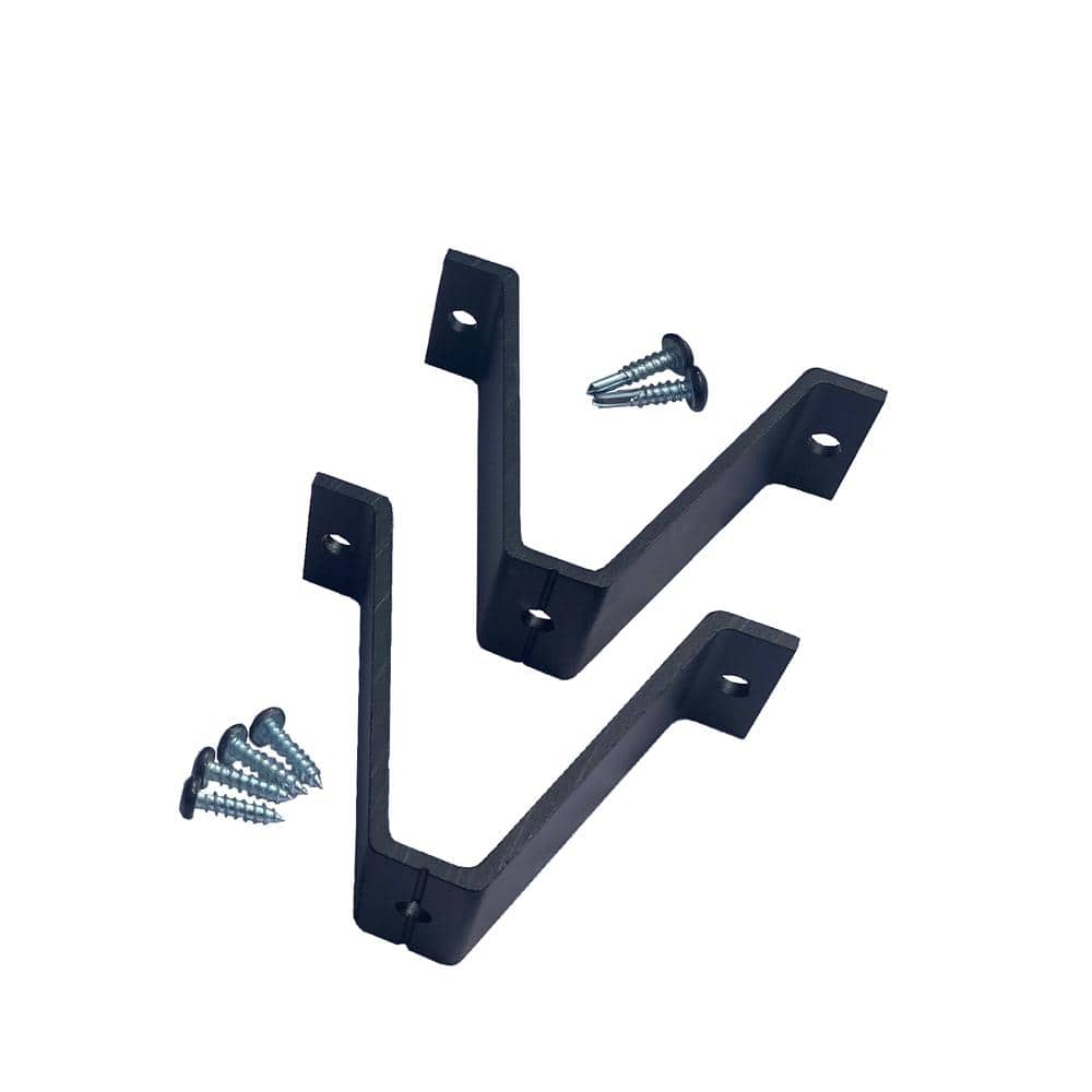 Cityside Black Over The Post Drink Rail Adapter Kit Extension for 8 ft. Lin