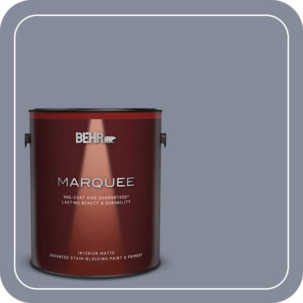 BEHR MARQUEE 1 gal. #PPU15-08 River Tour One-Coat Hide Matte Interior Paint & Primer
