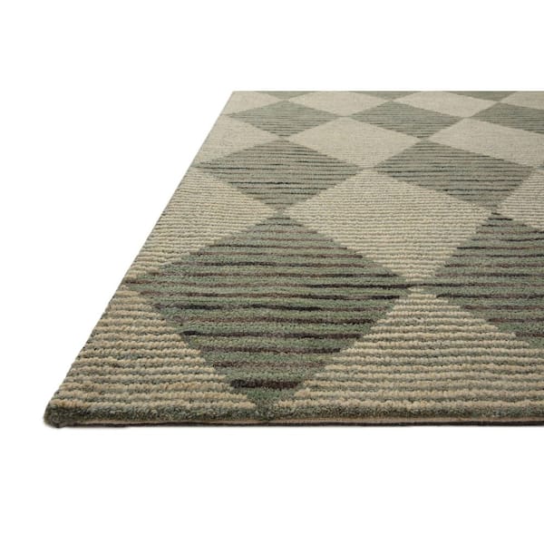 Chris Love Julia Francis Spa / Granite 9 ft. 3 in. x 13 ft. Contemporary Area Rug
