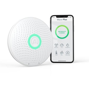 Wave Plus Battery Operated Smart Indoor Air Quality Monitor with Radon Detection