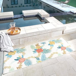 Fresco Laka Multi-Colored 2 ft. x 6 ft. Floral Indoor/Outdoor Area Rug Runner