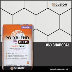 Polyblend Plus #60 Charcoal 25 lb. Sanded Grout