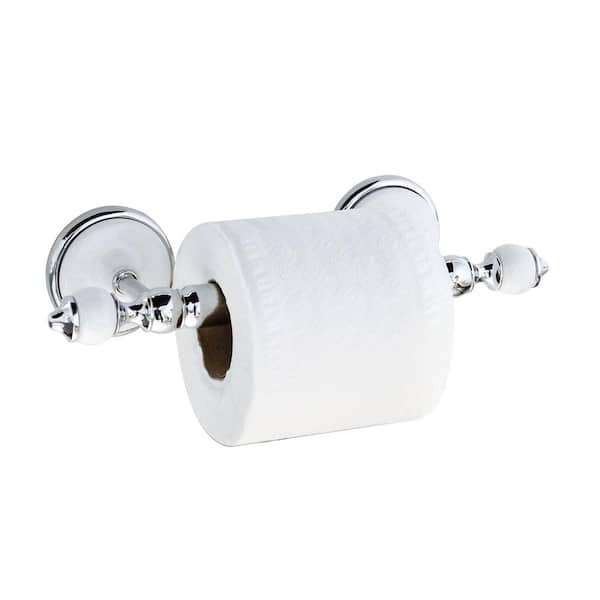 Portaloo Toilet Paper Stand White/Nickel - On Sale - Bed Bath