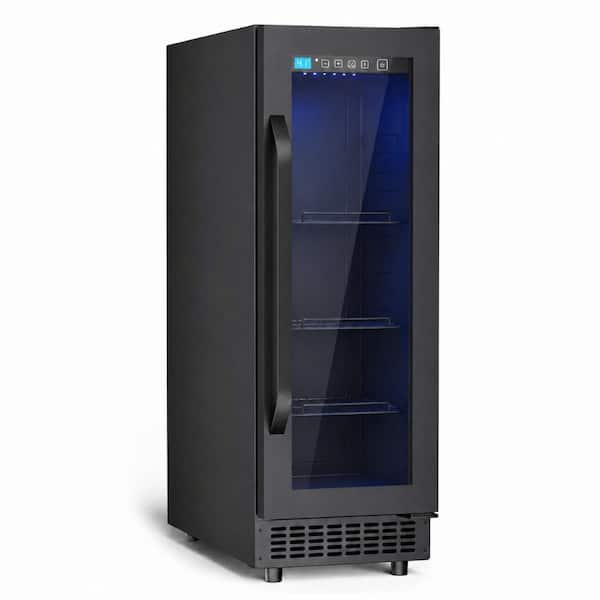 12 in. 2 cu.ft 60 Cans Commercial Refrigerator with UV Protective Glass Door, 37°F-64°F