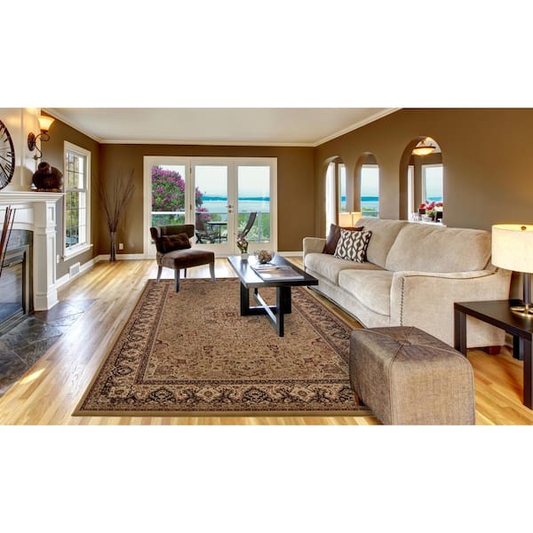 Persian Classics Isfahan Gold 5 ft. x 8 ft. Area Rug