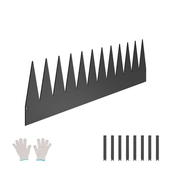 6 Packs 40 x 6 in. Steel Landscape Edging, Rust-Resistant, Bendable, Garden Pathway Edging, Easy Installation, Black