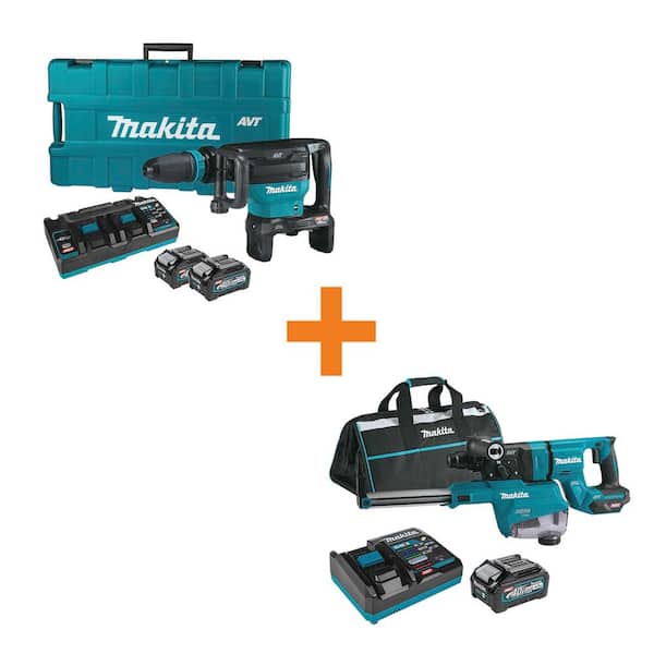 40V max X2 XGT 80V max Brushless 28 lb. AVT Demo Hammer Kit, AWS 4.0Ah with XGT 1-1/8 in. Rotary Hammer Kit, AFT (4.0Ah)