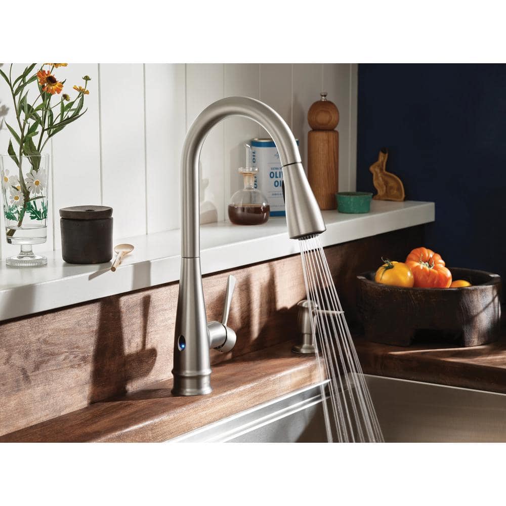 Stainless Steel Touchless Single-Handle Pull-Down Kitchen Faucet