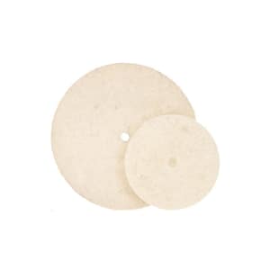 Quick-Step 7 in. GR Cotton Polishing Felt Discs (Pack of 5)