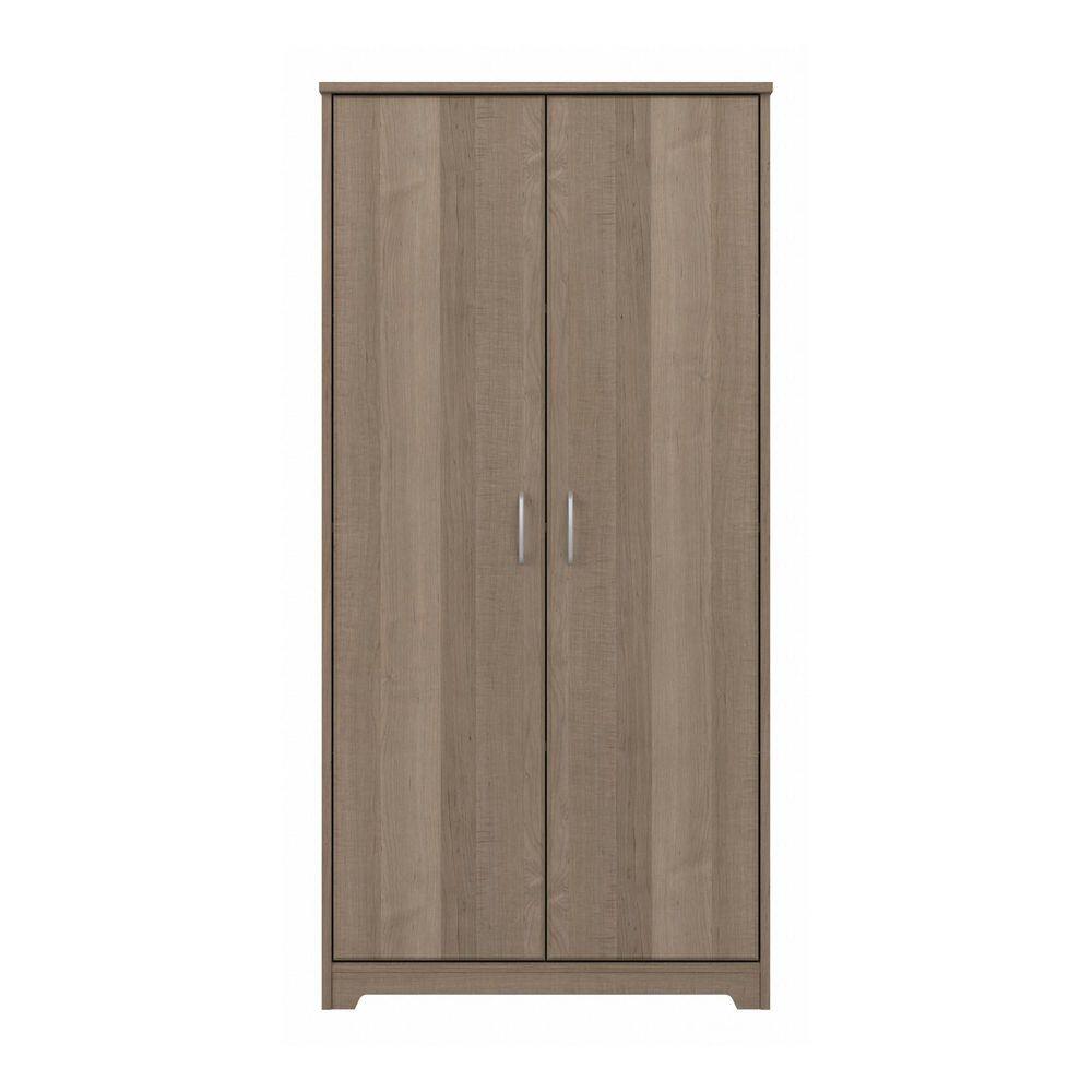 Ash Gray Engineered Wood Tall Kitchen Pantry Cabinet with Doors