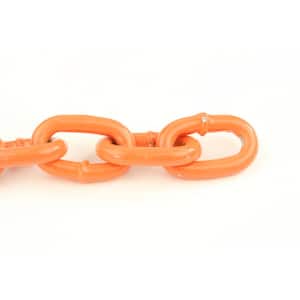 5/16 in. x 50 ft. Grade 43 Hi-Vis Steel Chain, Orange