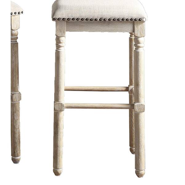 Noble House Xyphora 29.25 in. Tan White Wood Frame