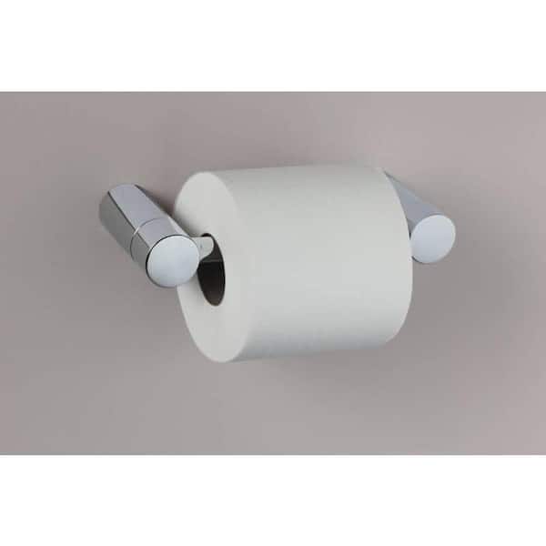 Black Moen YB0508 Colinet Wall Mounted Pivoting Toilet Paper Holder