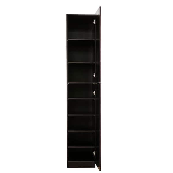 Espresso Tall Shoe Cubbie Cabinet