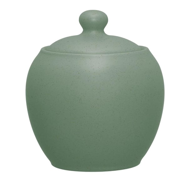 Noritake Colorwave Green Stoneware Sugar Bowl with Cover 13 oz.