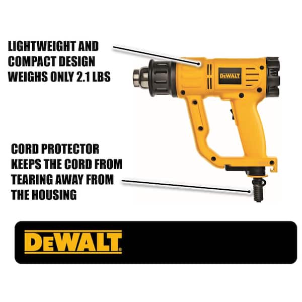 Mini Heat Gun with Curved Nozzle and 6 ft. Power Cord
