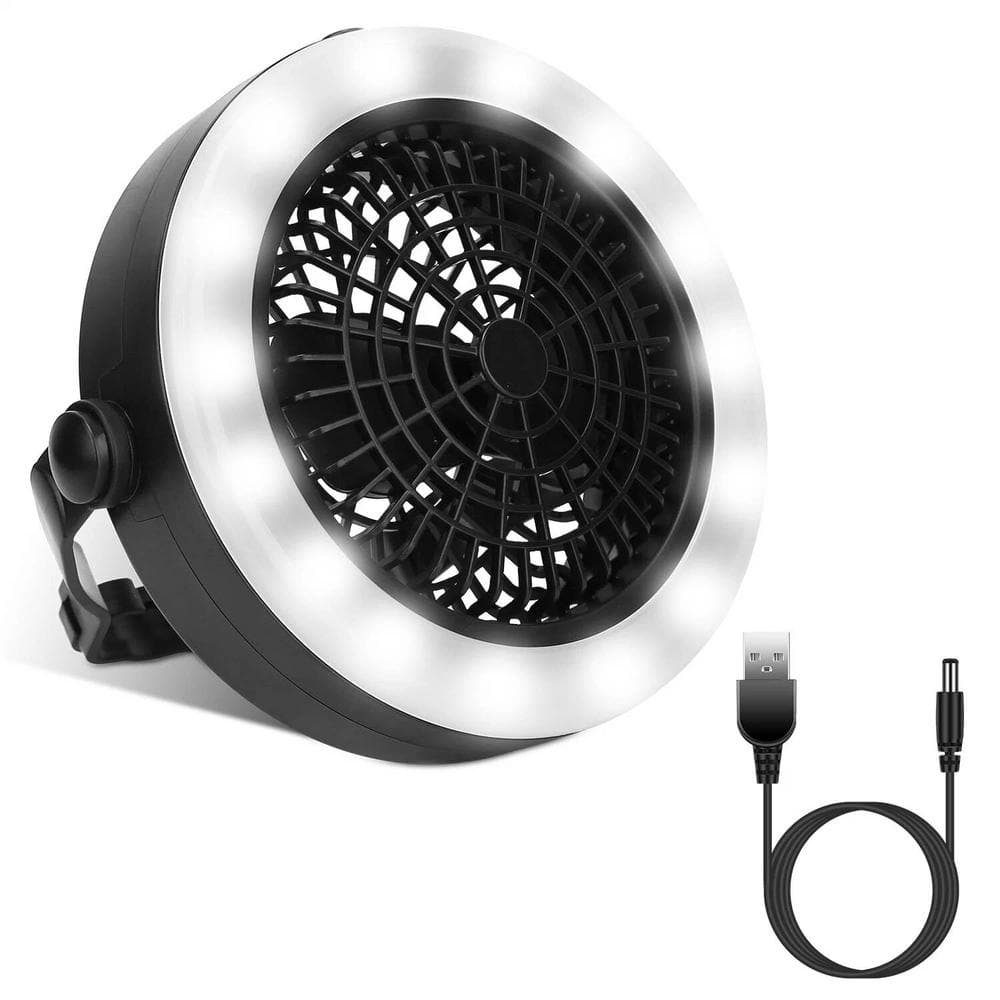 3 in 1 Power Supply Modes Mini Portable Micro-USB Powered 8 in. 1 Fan speed