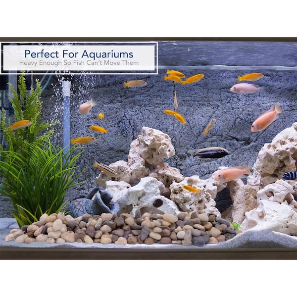 12 Bags Clear Aquarium Rocks Crystal Gem Plastic Decor Fish Tank Decorations 2lb