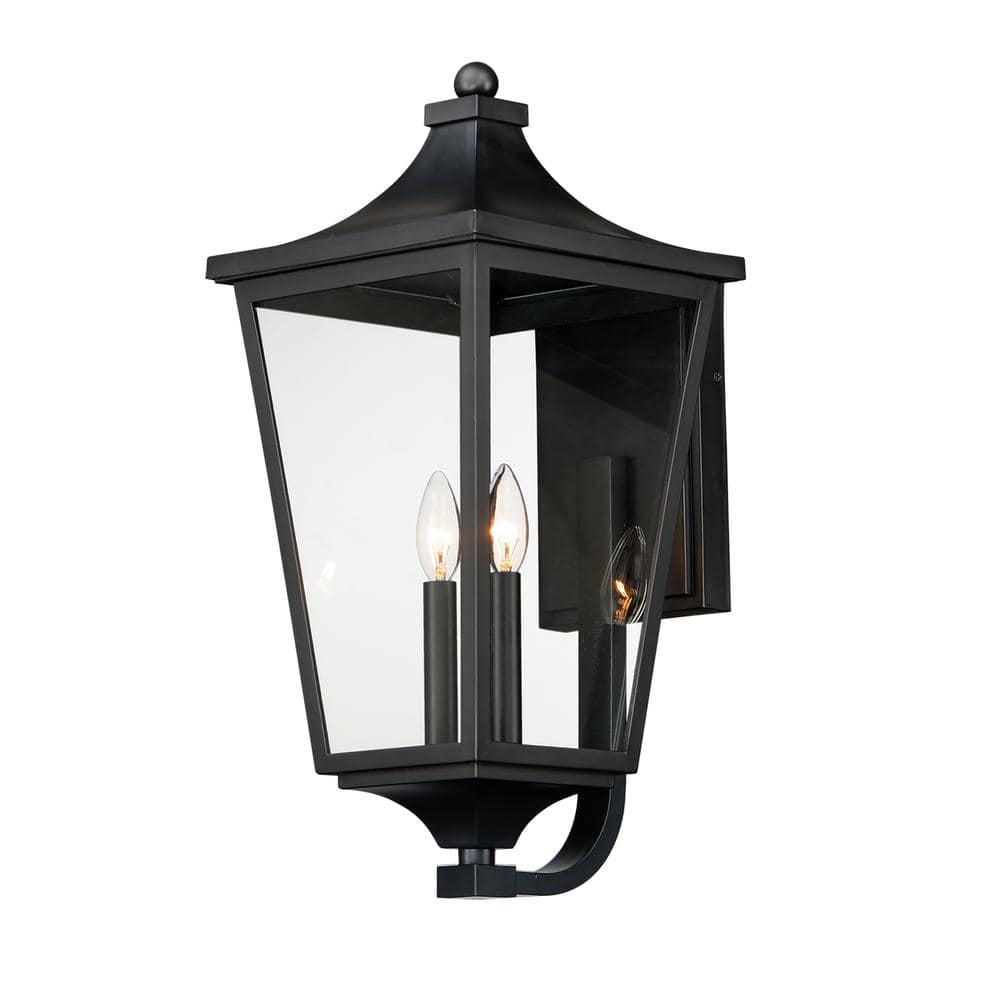 Sutton Place VX Large 2-Light Black Outdoor Hardwored Wall Sconce price history on PriceWatchPro