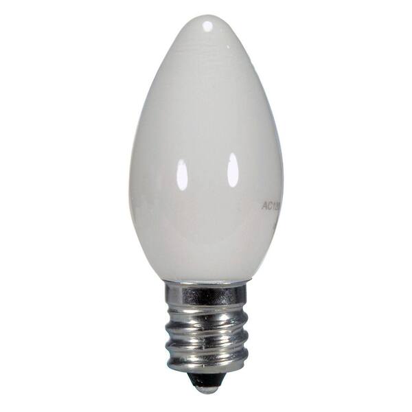 Glomar 7W Equivalent Warm White C7 LED Light Bulb