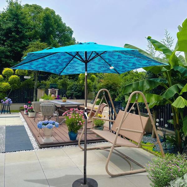 12 ft round patio umbrella 360° Rotation Aluminum Large Cantilever BACKPACK ONLINE 20' x 20' Custom Material:Charcoal Tube providing optimal shade at