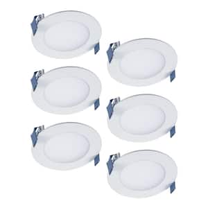 4 in. 2700K-5000K Tunable CCT Smart Integrated LED White Recessed Light, Round Trim (6-Pack)