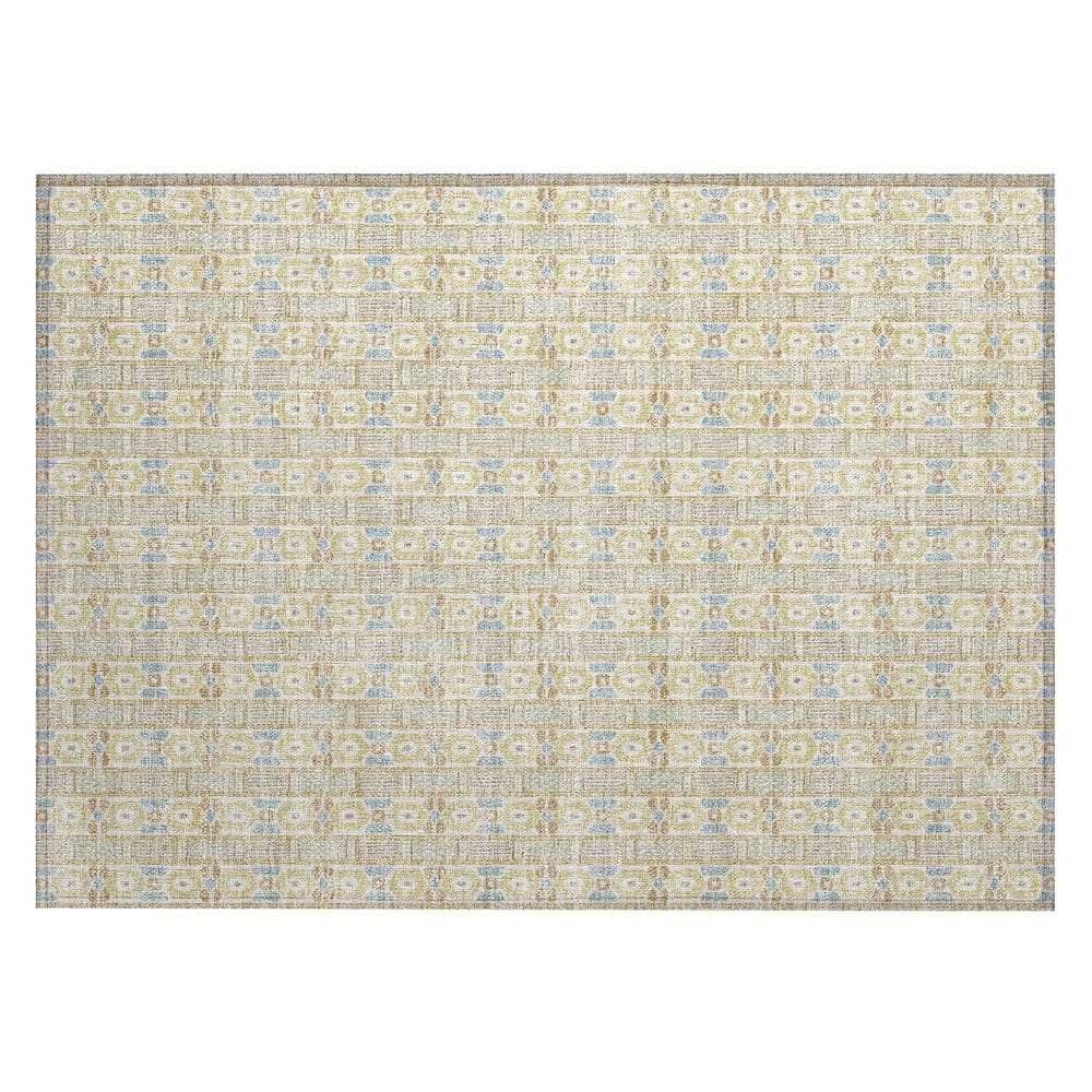 Chantille Machine Washable Indoor/Outdoor Abstract ACN2860 Wheat 3 ft. x 4 ft. Area Rug price history on PriceWatchPro