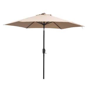 9 ft. Market Patio Umbrella in Silver Mink Gray