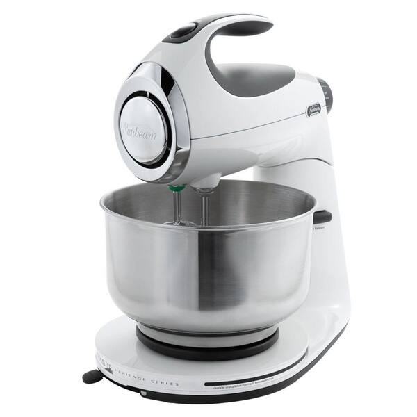 Sunbeam Heritage 4.6 Qt Offset Bowl White Stand Mixer