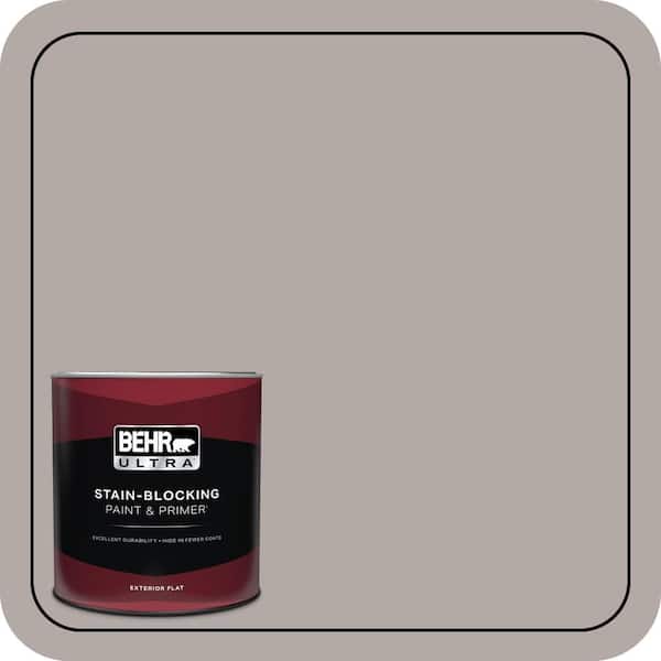 BEHR ULTRA 1 qt. #N140-3 Metropolis Flat Exterior Paint & Primer