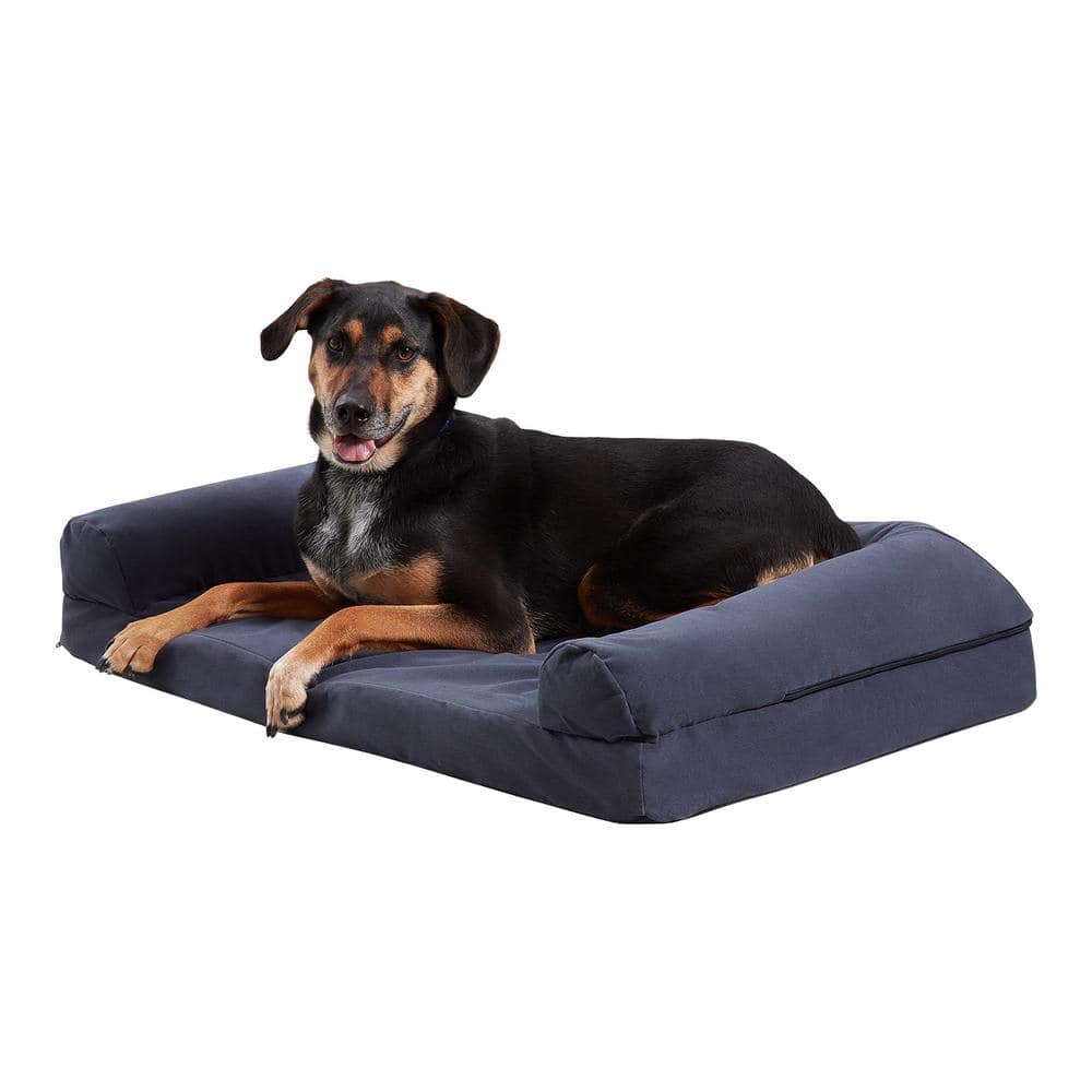 Luna Large Denim Microfiber Sofa Dog Bed