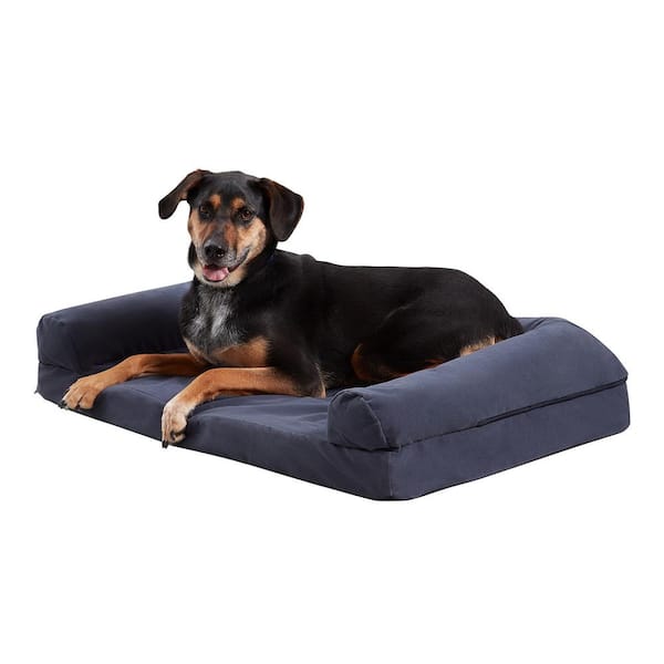 Luna Large Denim Microfiber Sofa Dog Bed DB650L-DENIM - The Home Depot