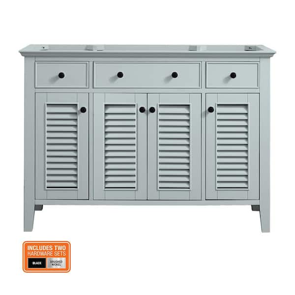 Home Decorators Collection Fallworth 48 in. W x 21.5 in. D x 34 in. H Bath Vanity Cabinet without Top in Light Green