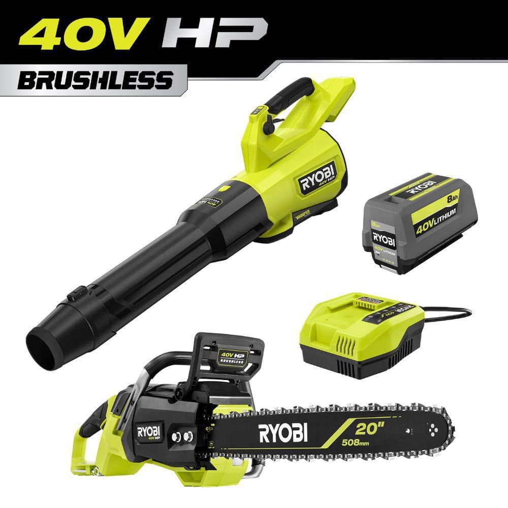 RYOBI 40V HP Brushless Whisper Series 800 CFM Cordless Battery