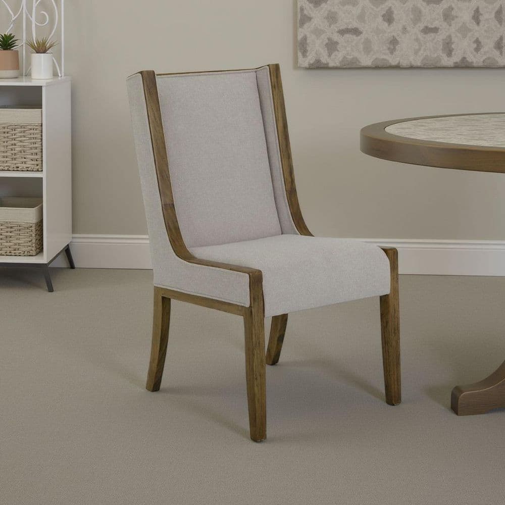 Eray Succulent Green and Light Brown Polyester Full back Dining Side Chair (Set of 2) price history on PriceWatchPro