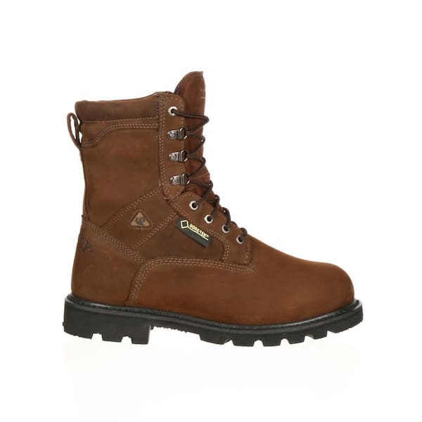Rocky Brown Leather Men\'s Lace-Up Work Boots Men main image 4
