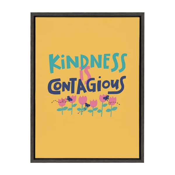 Kate and Laurel Sylvie Contemporary Framed Canvas Wall Art 24 in. x 18 in.