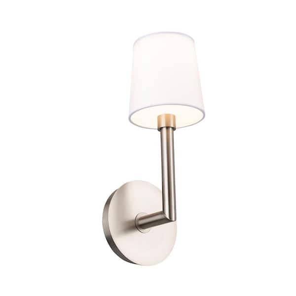 WAC Lighting Jenna 17 in. Brushed Nickel LED Vanity Light Bar and Wall Sconce, 3000K