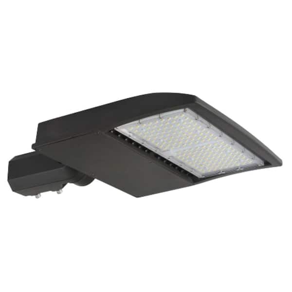 Viribright 100-Watt Equivalent 13000 Lumens 100 Beam Bronze, Dusk to Dawn Integrated LED Flood Light,Area Light, 5000K w/Yoke Mount