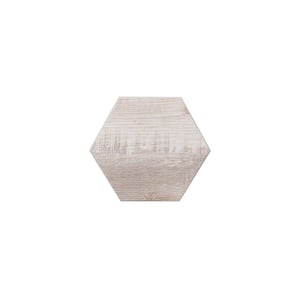Bex Hexagon 6 in. x 6.9 in. Antique 2.3mm Stone Peel and Stick Backsplash Tile (6.5 sq.ft./30-Pack)
