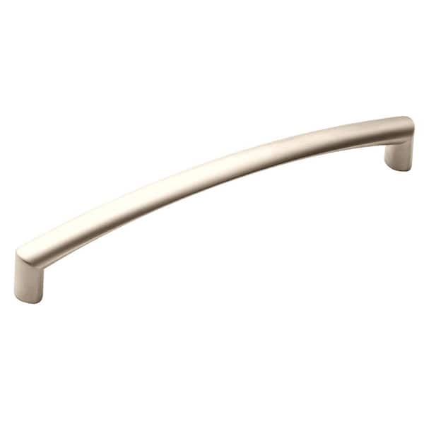 Amerock Essential'Z 6-5/16 in. (160mm) Modern Satin Nickel Matte Arch Cabinet Pull