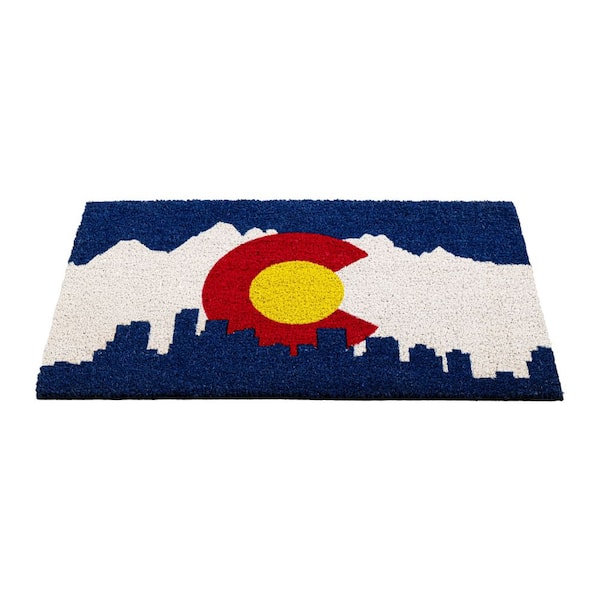 Skyline Colorado Multicolor 18 in. x 30 in. Coir Indoor Outdoor Door Mat