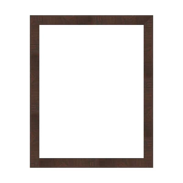 Amanti Art Mirror Makeover Wildwood Brown Narrow 25.25 in. W x 31.25 in. H Bathroom Mirror Frame Border Kit-Fits a 24 x 30 Mirror