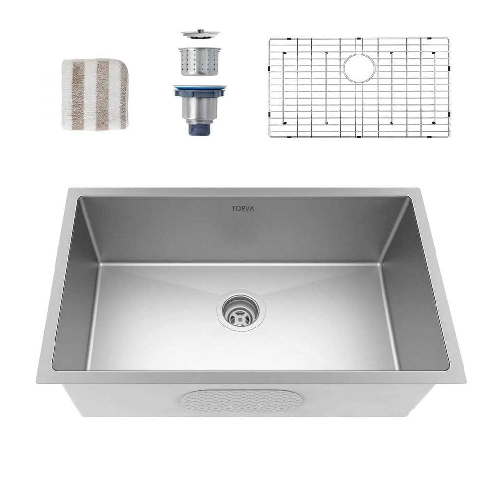 Amish Made Durable 16 x 20 Stainless Steel Drainboard w/ Curve into Sink