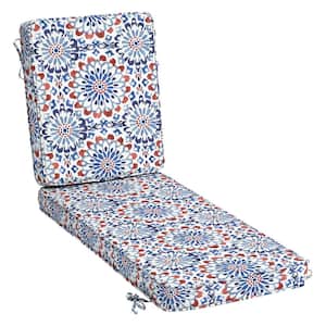 ProFoam 21 in. x 72 in. Clark Blue Outdoor Chaise Lounge Cushion