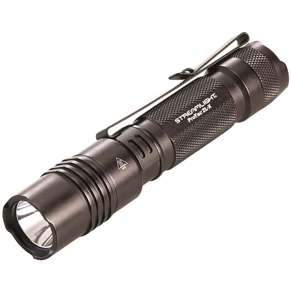 Zurn ProTac 2L X Includes 2 CR123A Lithium Batteries and Holster Clam in Black